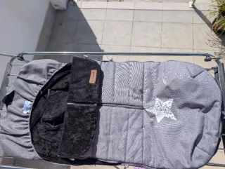 Saco de silla Jane gris con estrellas