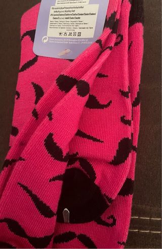Calcetines largos Claire's con estampado de bigote