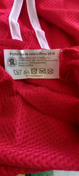 Pettorine calcio Ringo - Set 4 pezzi