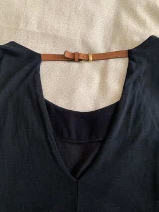 Vestido Massimo Dutti Azul Marino