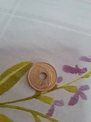 9 Monedas de 25 pesetas
