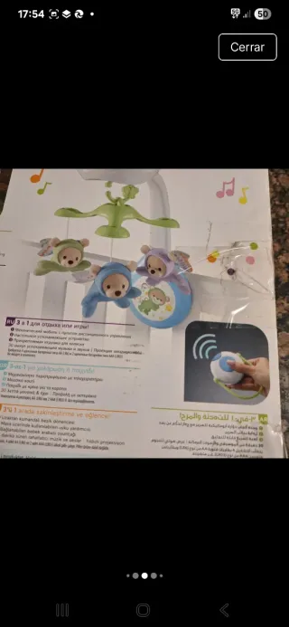 Móvil Proyector Fisher-Price 3 en 1