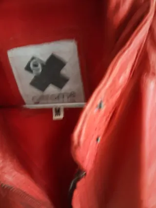 Cazadora Piel Roja Mujer