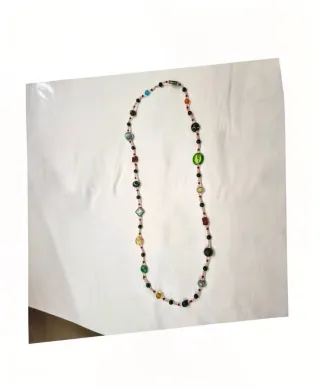 Collana fatta a mano perle vetro Murano