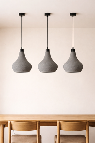 Set 3 Pantallas Lámpara Diseño Gris