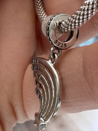 Charm Arcoíris Plata S925 con Estrellas