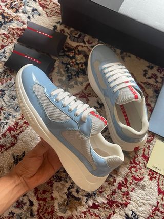 Zapatillas Prada Azul y Blanco