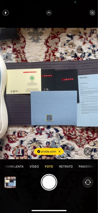 Zapatillas Prada Azul y Blanco