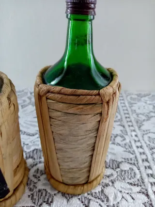 Bottiglie impagliate Centerba Vuote