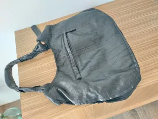 Bolso Adolfo Dominguez Piel Cordero Negro