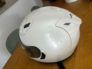 Casco de moto HJC blanco talla L