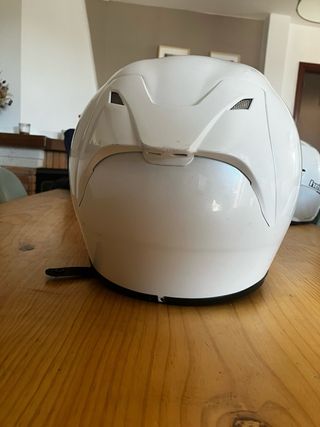 Casco de moto HJC blanco talla L