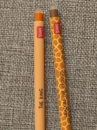 Bolígrafos borrables (jirafa y león) LEGAMI