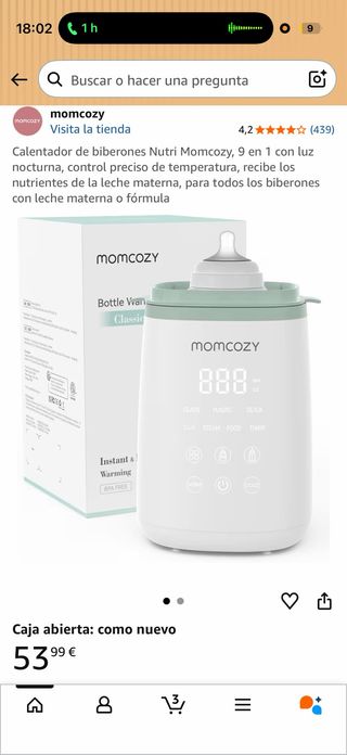 Calienta biberones Momcozy 9 en 1