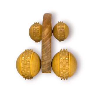 Massajador Corporal Madeira 4 Rolos