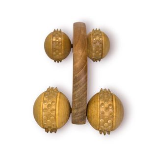 Massajador Corporal Madeira 4 Rolos