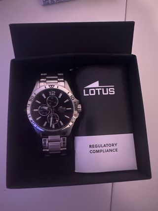 Reloj Lotus Cronógrafo Acero - Como Nuevo
