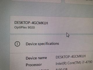 Computer Optiplex 9020 Core i7 4790 3.6g Win11 Pro