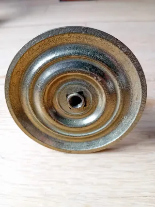 Lote pomo y mirilla latón macizo