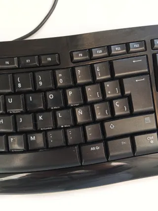 Teclado Microsoft Ergonómico Negro