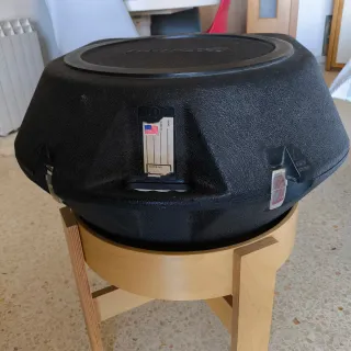 Caja Ludwig Acrolite Black Galaxy 14x5 Con estuche