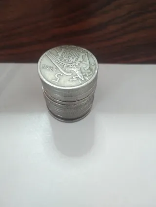 15 Monedas 5 Pesetas España 1957