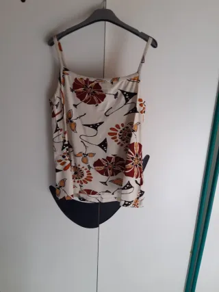 Top Elena Mirò Vintage  94%Viscosa Tg.48 Beige