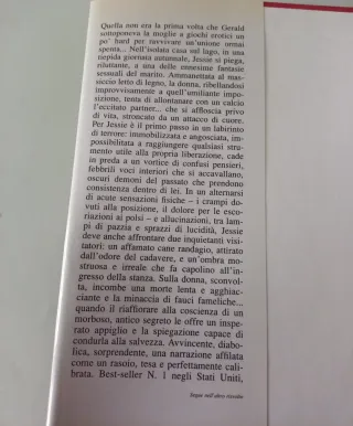 Il gioco di Gerald thriller psicologico Step. King