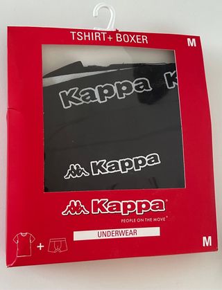 Conjunto Kappa T-shirt + Boxer Talla M Sin estestr