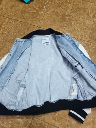 Cazadora Denim Bershka Y2K Mujer