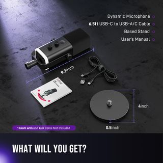 FIFINE Micrófono XLR/USB Grabación