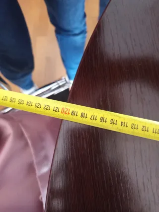 Mesa redonda madera Opción más muebles de despacho