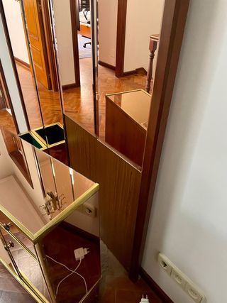 Recibidor vintage espejo y lámpara