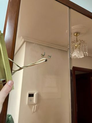 Recibidor vintage espejo y lámpara