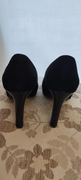 Décolleté Melluso nere con fiocco