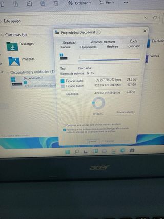 Portátil Acer i5 Azul