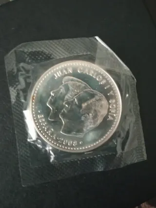 Moneda 12 euros Juan Carlos I y Sofía 2008