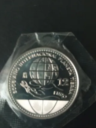 Moneda 12 euros Juan Carlos I y Sofía 2008