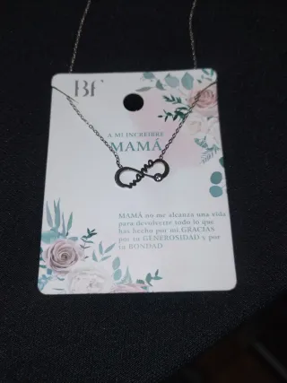 Collar Infinito Mamá Plata