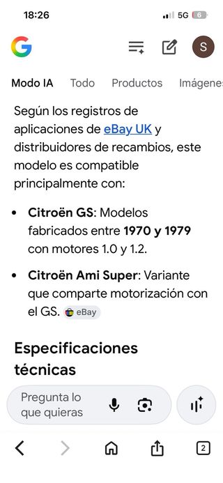 Tapa Delco Lucas DDB215 Citroen GS Ami