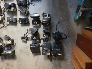 Colección de cámaras de fotos antiguas
