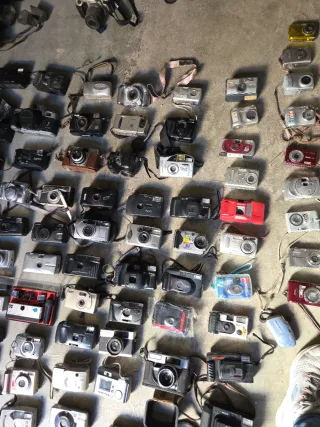 Colección de cámaras de fotos antiguas