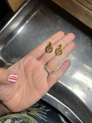 Pendientes Dior Claire D Lune Dorados
