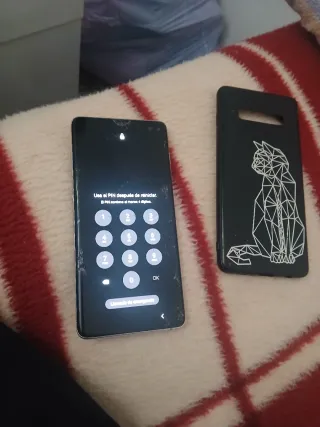 Samsung Galaxy S10 plus Funda Gato Geométrico