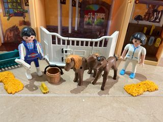 Lote Playmobil Granja Caballos Figuras