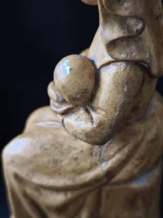 Virgen con Niño Escayola Olot 16cm Vintage