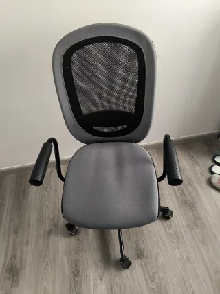 Silla de escritorio/oficina ergonómica gris