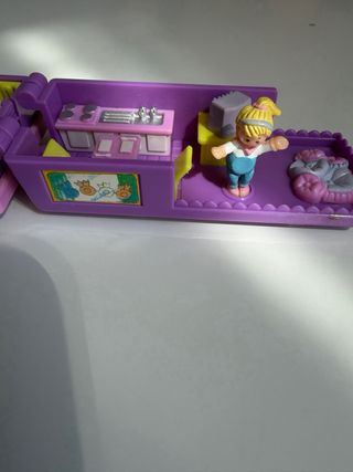 Carovana Polly Pocket con bambola e cavallo