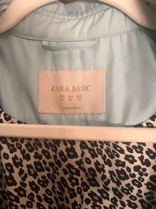 Gabardina Zara Azul