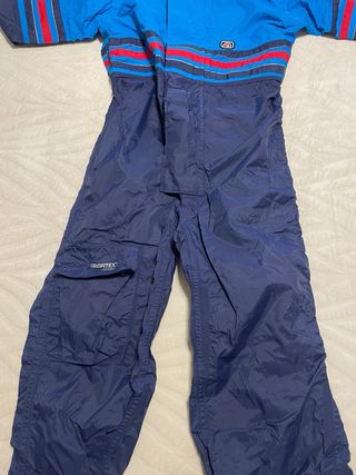 Mono impermeable moto azul y marino